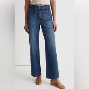 Madewell Indigo Blue Wide-Leg Jeans